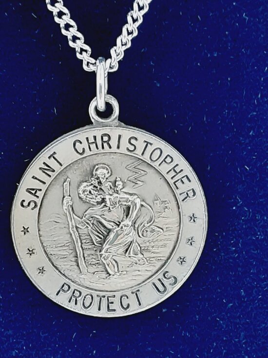 925 sterling silver Other - NEW 925 sterling silver unisex St. Christopher Pendant